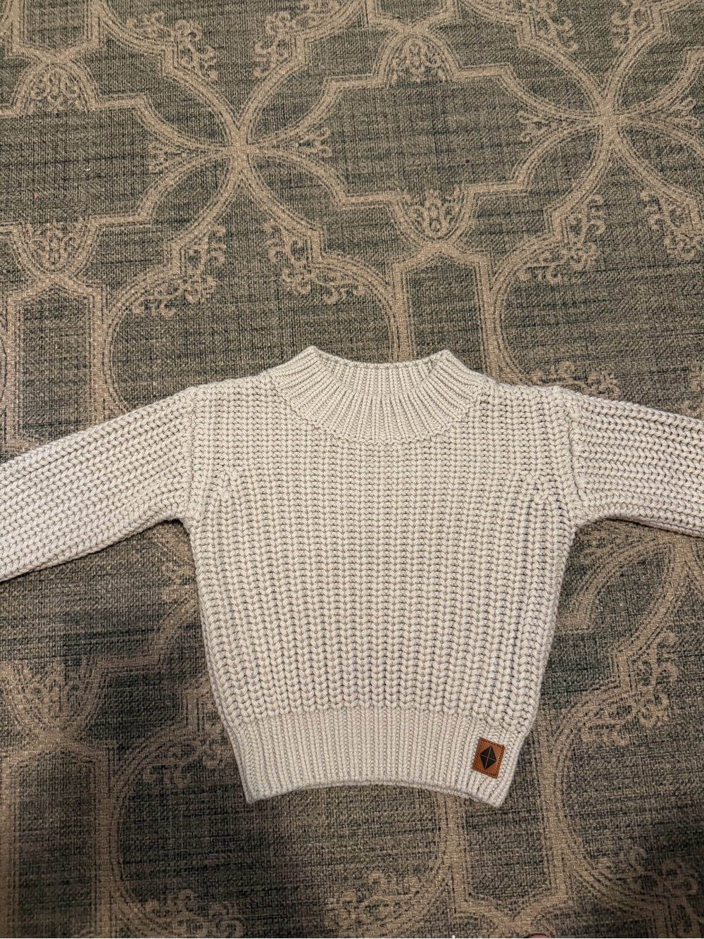 Kyte Baby Oatmeal Chunky Knit Sweater